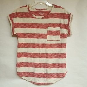 Merona Striped Short Sleeve Shirt Size Small